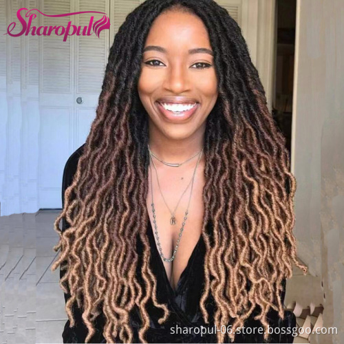 Africa Twist Faux Locs Ombre Synthetic Hair Braiding locs Synthetic Dreadlock Hair Braids